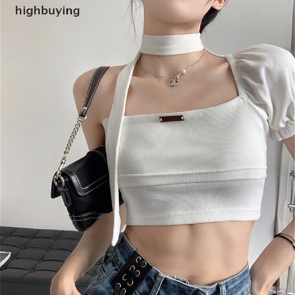 Áo Thun Lửng Trễ Vai Phong Cách Đường Phố Cá Tính Cho Nữ