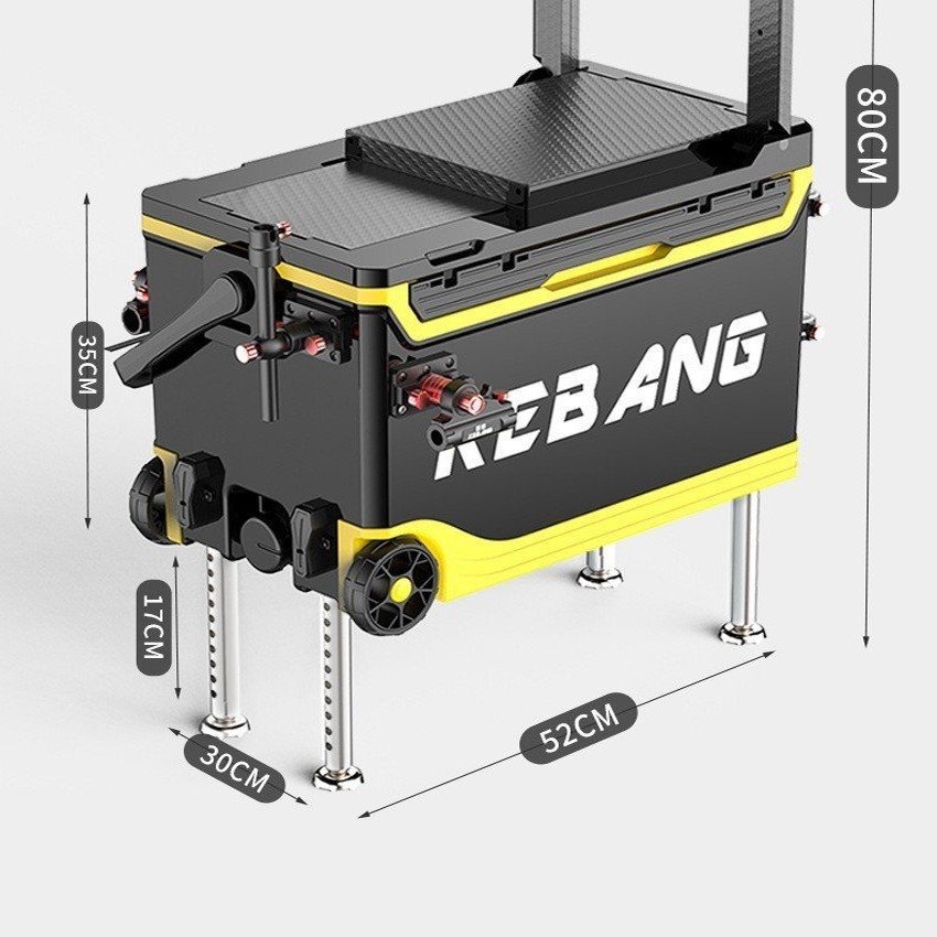 Thùng Câu Đài Kebang Cao Cấp. Thùng Cá Đa Năng 36l Có Bánh Và Không Bánh Xe