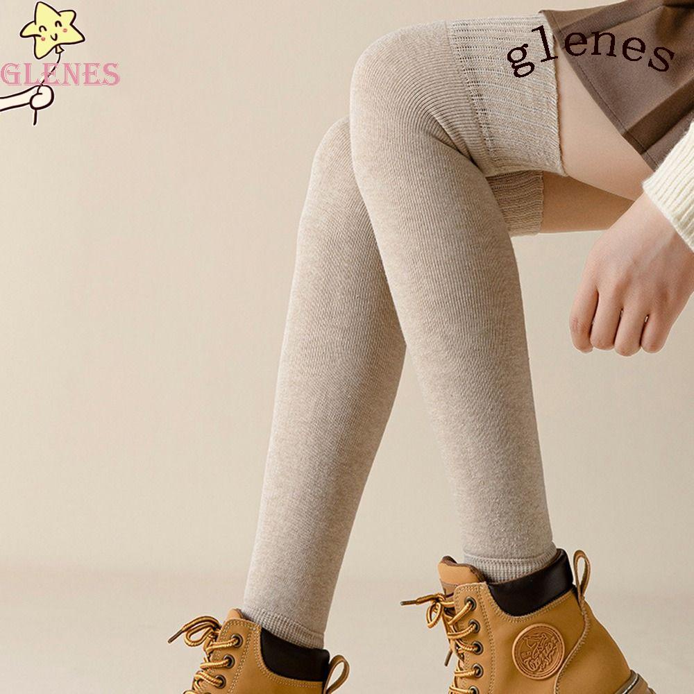 Vớ Len Ống Dài Dày Dặn Giữ Ấm Chân Vào Mùa Đông Cho Nữ