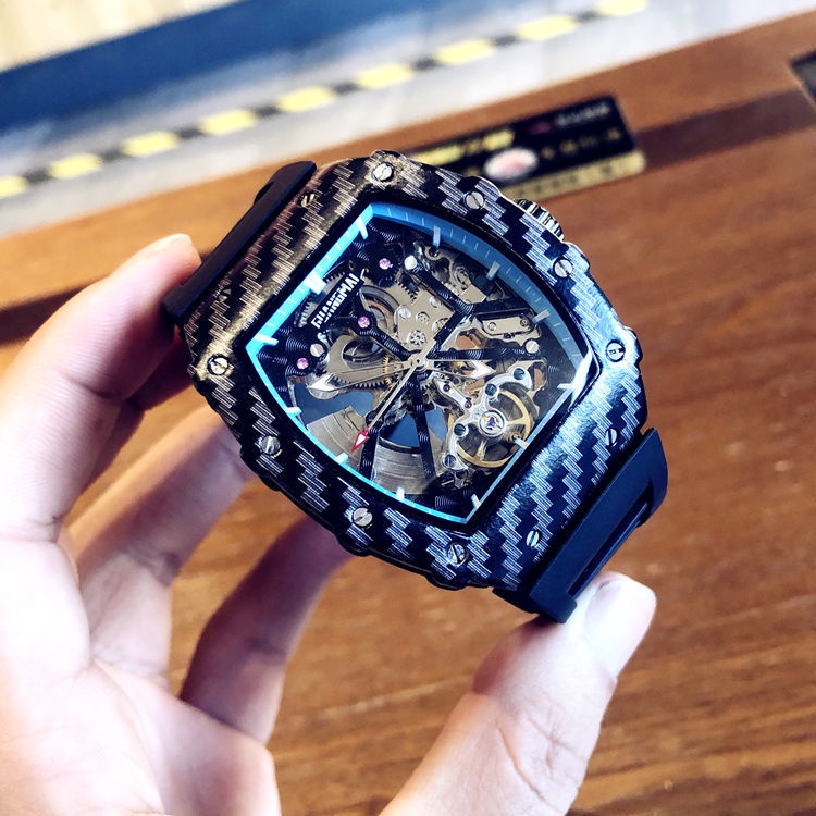 Đồng Hồ Cơ Tự Động Richard Skeleton Hai Mặt Thời Trang Mới 2023 Cho Nam