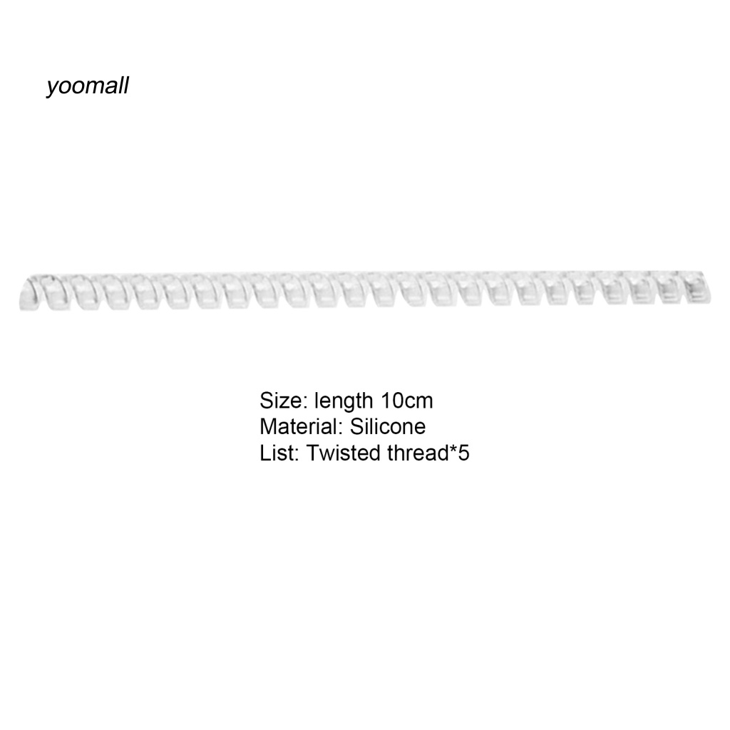 Bộ 5 Dụng Cụ Làm Trang Sức Bằng Silicon Mềm Mại Hình Xoắn Ốc