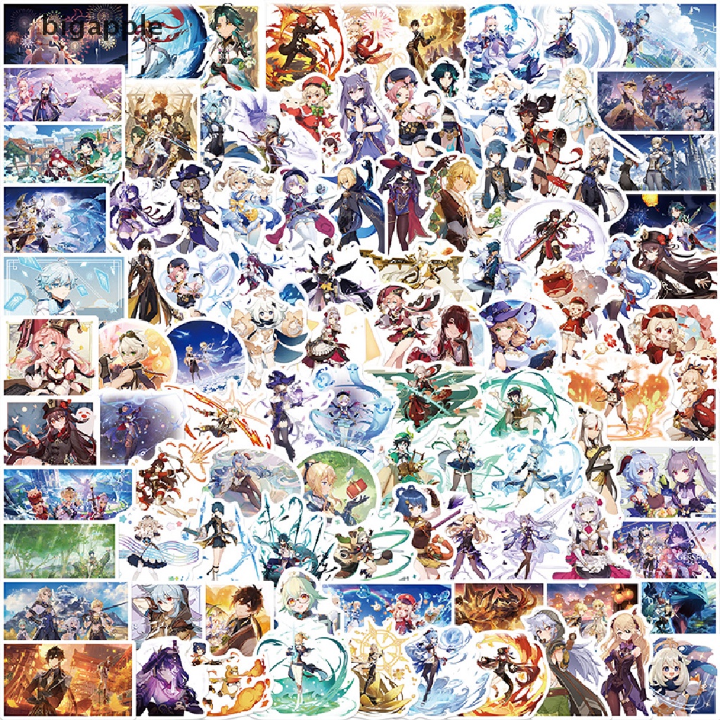 Set 100 Sticker Hoạt Hình Chống Thấm Nước Dễ Thương Dành Cho Các Bé