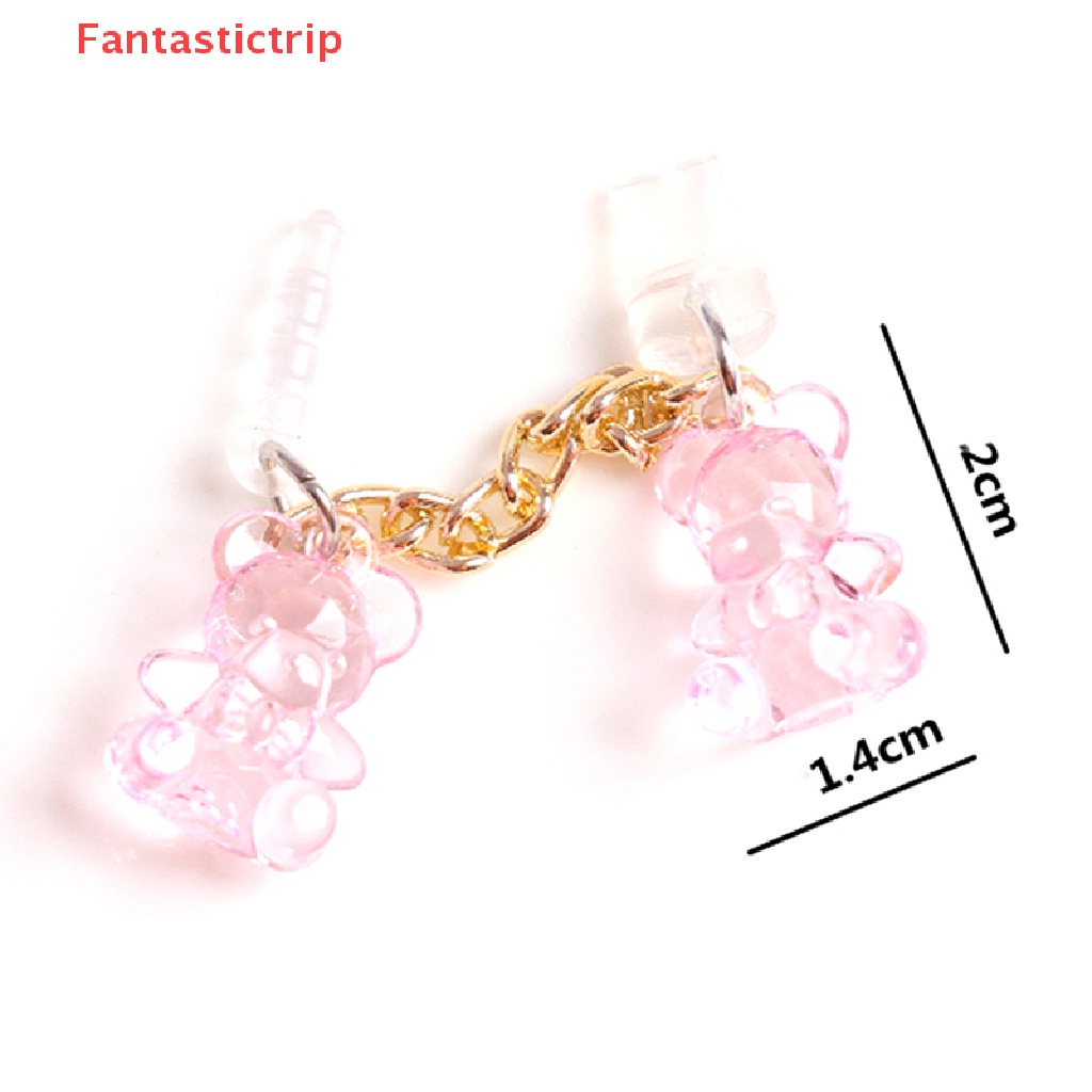 Nút Chống Bụi Cổng Sạc Điện Thoại Bằng Acrylic Hình Gấu Dễ Thương