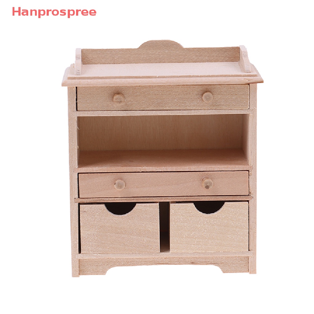 Bộ Mô Hình Tủ Nội Thất Trang Trí Nhà Búp Bê Tỉ Lệ 1: 12