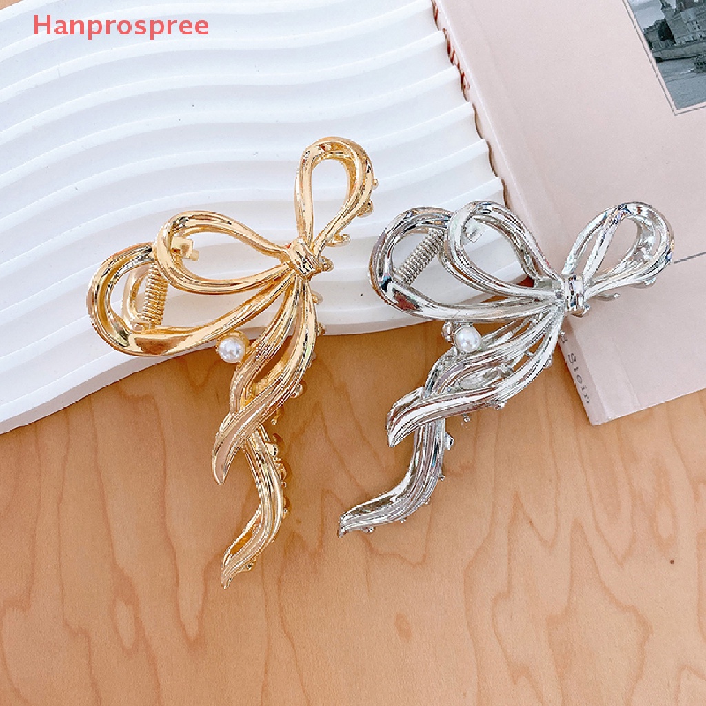 Kẹp Tóc Hình Cá Mập Đính Ngọc Trai Giả Bằng Kim Loại Cho Nữ