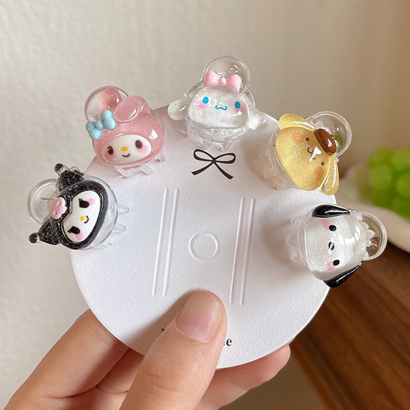Kẹp Tóc Hình Búp Bê Hoạt Hình Mini Dễ Thương Cho Bé Gái