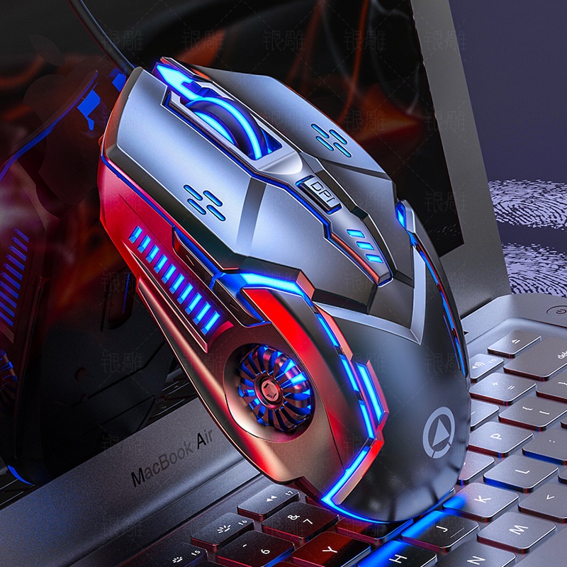 Chuột Chơi Game Có Dây Eagle G5 Màu Bạc Phát Sáng