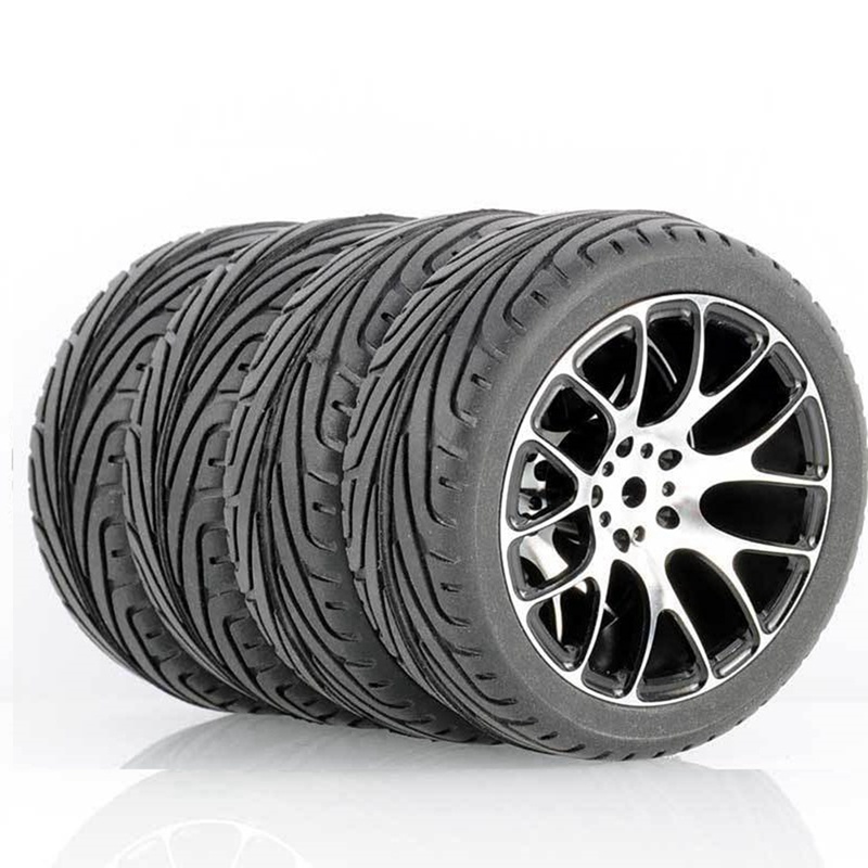 Set 4 Bánh Xe Cho Xe Hơi Điều Khiển Từ Xa Tỉ Lệ 1 / 10