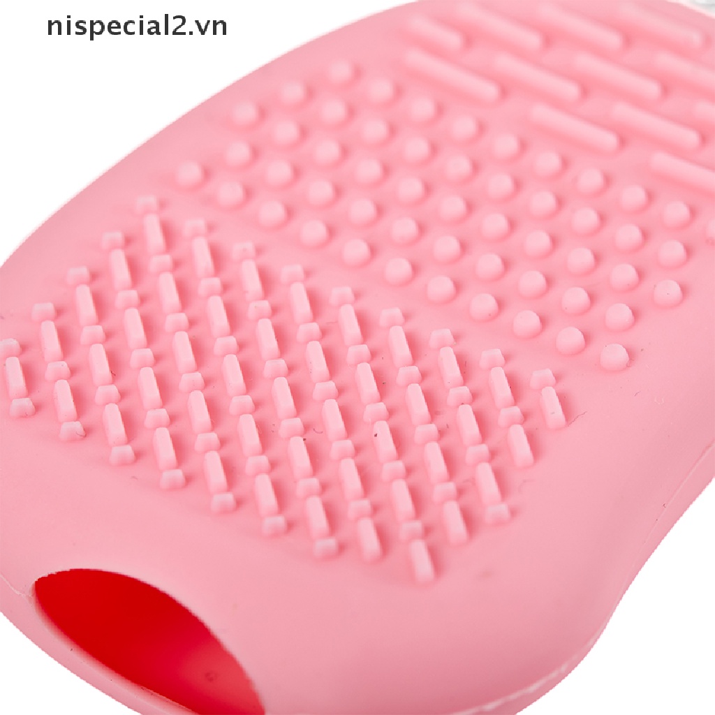 1 Nắp Đậy Cọ Trang Điểm Bằng Silicon Kèm Thảm Vệ Sinh Tiện Dụng