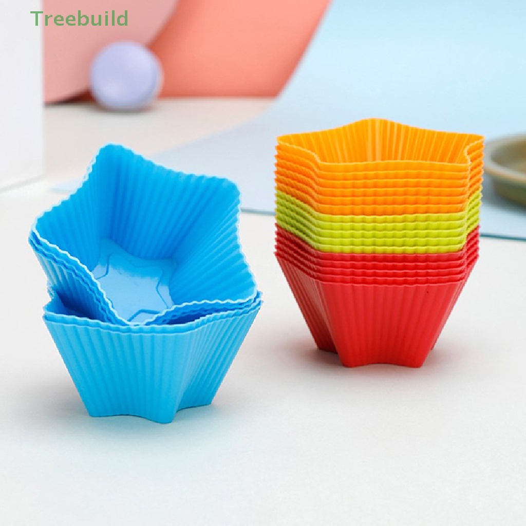 [Mr. Mr. Mr.. Bộ 6 Khuôn Silicone Làm Bánh Muffin / Cupcake / Muffin Chống Dính Gồm 6 Ô Tiện Dụng