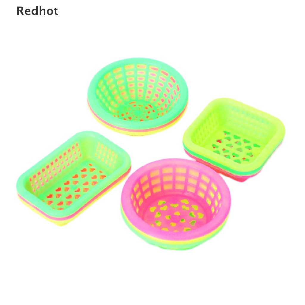 Bộ 3 Rổ Đựng Trái Cây / Rau Củ Quả Tỉ Lệ 1: 12 Trang Trí Nhà Búp Bê