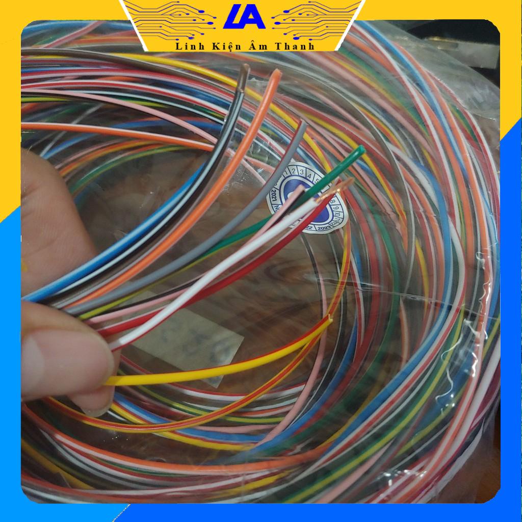 dây điện nhiều màu dây điện 10 màu 0.5mm ( mỗi màu 1 mét )