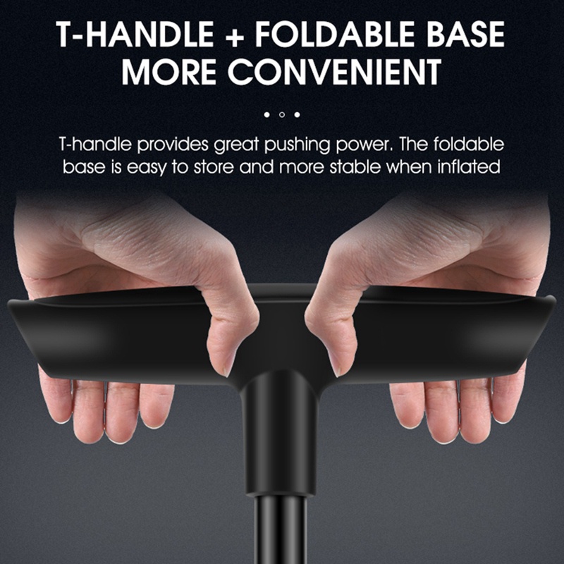 1 Bộ Bơm Hơi Xe Đạp Màu Bạc Áp Suất Cao Tiện Dụng