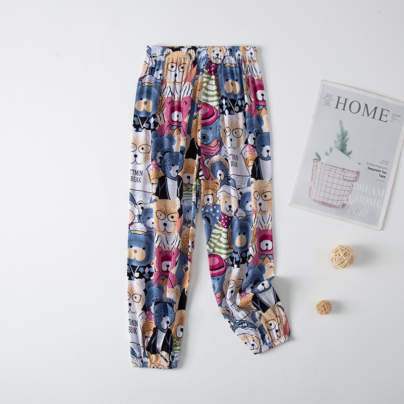 Quần Dài Vải Cotton Lụa Dáng Rộng 90-150cm Chống Muỗi Dành Cho Bé Trai Gái