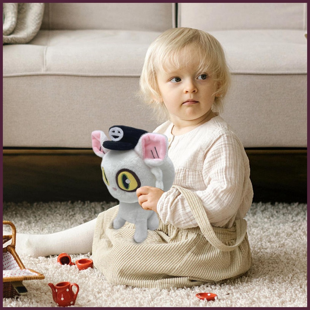 Mèo Nhồi Bông Mềm Mại Dễ Thương 23cm