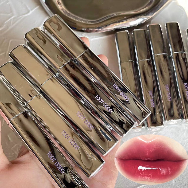 Son Môi Tootdo Dưỡng Ẩm Chống Dính Cốc Chống Thấm Nước Thiết Kế Vỏ Màu Bạc Thời Trang