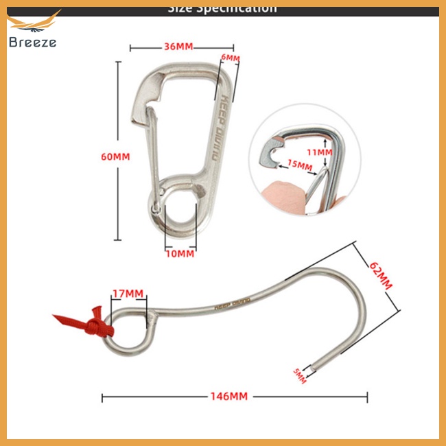 Móc Đơn Bằng Thép Không Gỉ 316 Chống Ăn Mòn Dùng Để Chụp Ảnh Dưới Nước