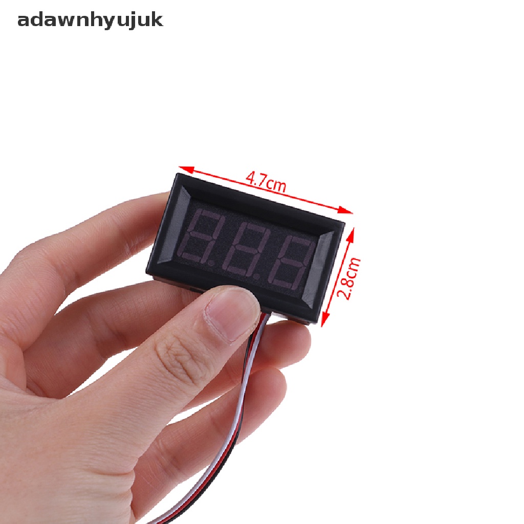 Vôn Kế Kỹ Thuật Số 3 Dây DC 0-30V Có Màn Hình LED Cho Xe Ô Tô VN