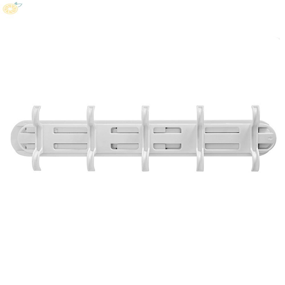 【VARSTR】Hanger Door Kitchen Office Metal Towel Under Shelf Wall Mounted 5 Hook
