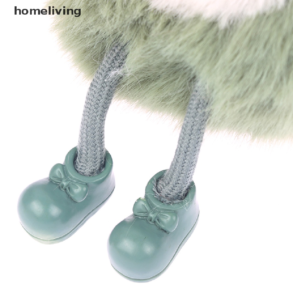 Móc Khóa Hình Quả Bơ Bằng Lông Chồn Mềm Mại Dễ Thương