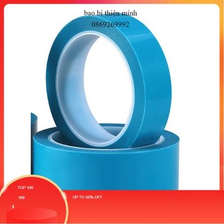 Băng dính tủ lạnh màu xanh dương dài 50m dùng chịu nhiệt dán Cố định thiết bị Điều hoà, Tủ lạnh, Máy giặt
