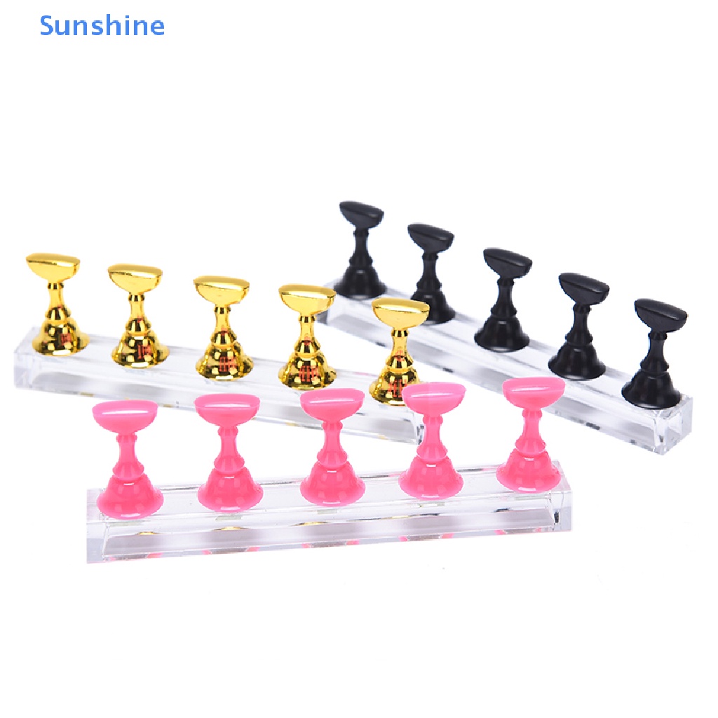 1 Bộ Giá Đỡ Trưng Bày Móng Tay Bằng Acrylic Pha Lê