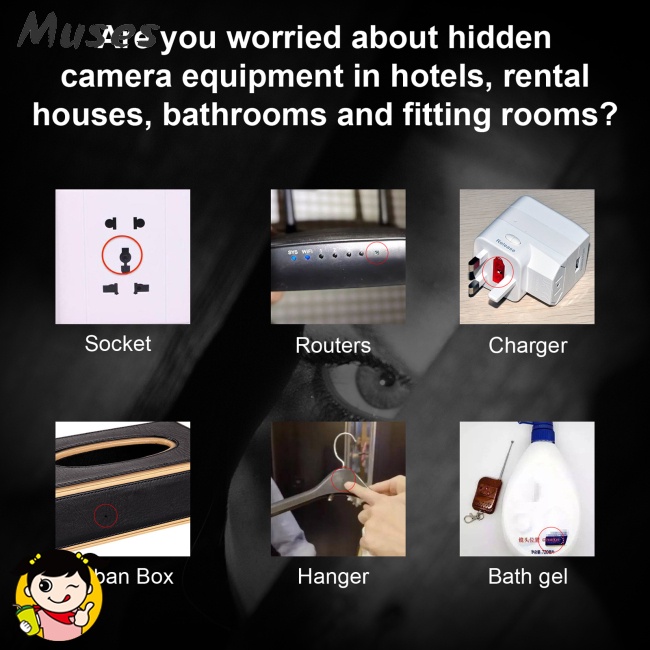 La Bàn Cảm Biến Hồng Ngoại Chống Trộm Chống Nhìn Trộm Đa Chức Năng Cho Khách Sạn