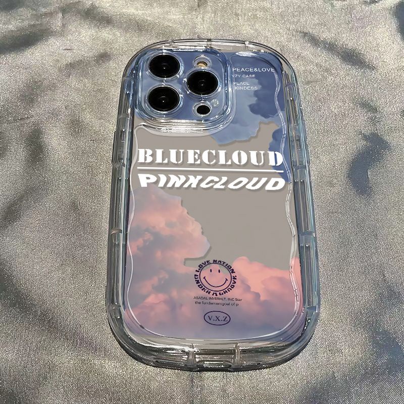 ✅Ốp Điện Thoại Mềm Trong Suốt Chống Sốc In Chữ Tiếng Anh / Đám Mây Cho Iphone 13 Xr12Xs8P 117iPhone14promax / PLGC
