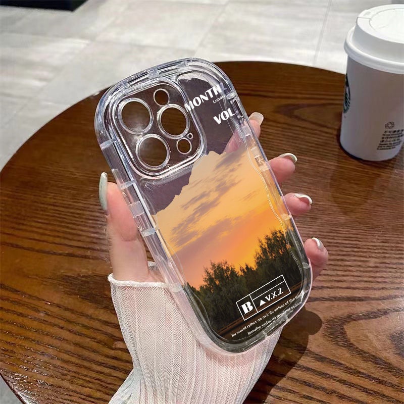 ✅Ốp Điện Thoại Mềm Trong Suốt Chống Sốc In Họa Tiết Cây Cối Cho Apple 7 / 1211iPhone14 / promaxxs xr / 8p13