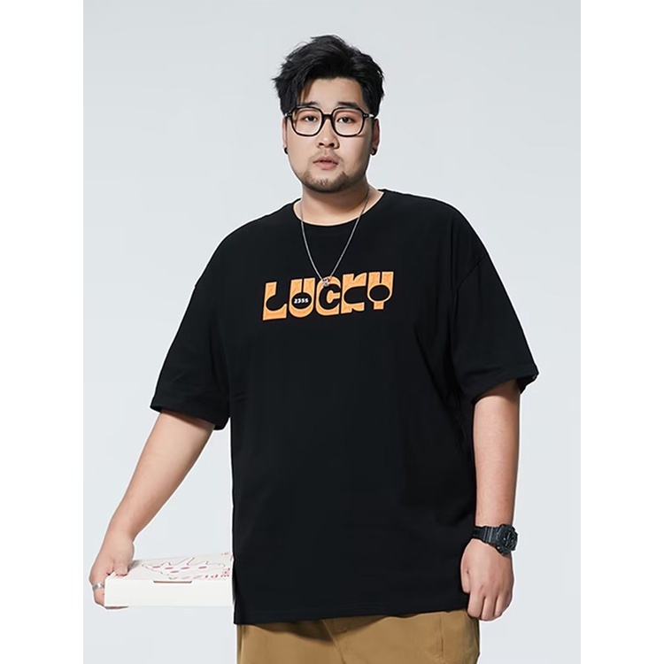 Áo Thun Cotton Tay Ngắn Cổ Tròn Dáng Rộng Có Size M-8XL Dành Cho Nam Giới