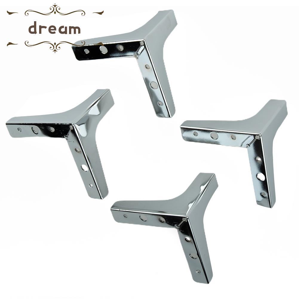 【DREAMLIFE】4X Heavy Load Bearing Furniture Legs Metal Cabinet Feet Triangle Sofa Leg DIY