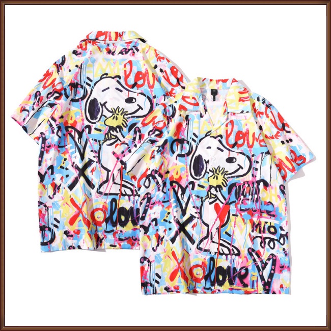 Áo Thun Tay Ngắn Cổ Bẻ In Họa Tiết Hawaii Cổ Điển Thời Trang Đi Biển Mùa Hè Cho Nam