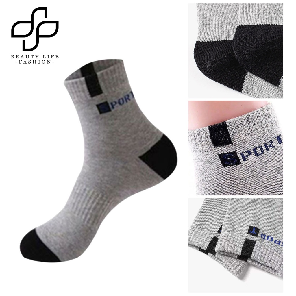 Set 5 Đôi Vớ Thể Thao Thấm Hút Mồ Hôi Cho Nam