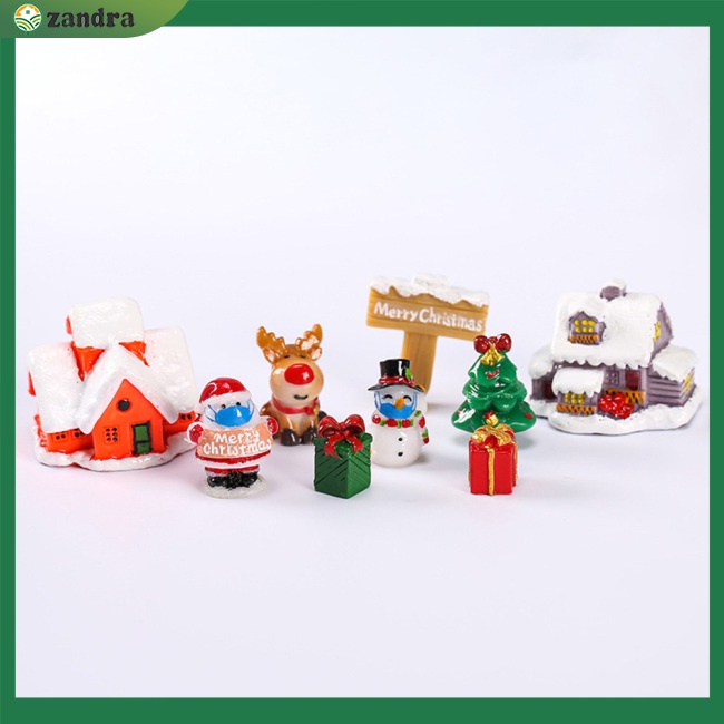 Ông Già Noel / Người Tuyết Bằng Nhựa Dễ Thương Dùng Trang Trí Bonsai