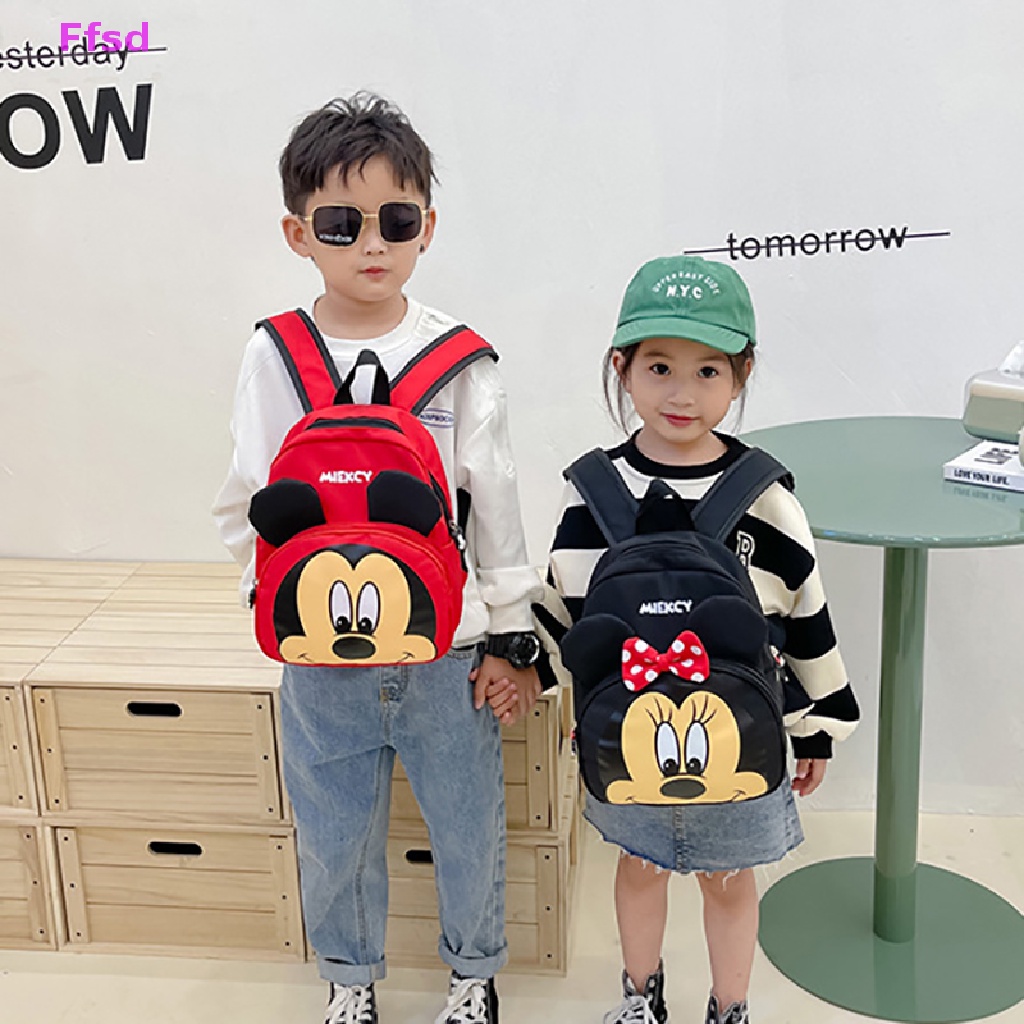 {Ffsd} Ba Lô Đi Học / Du Lịch Hình Tai Chuột Hoạt Hình Dễ Thương Cho Bé * Bán Chạy