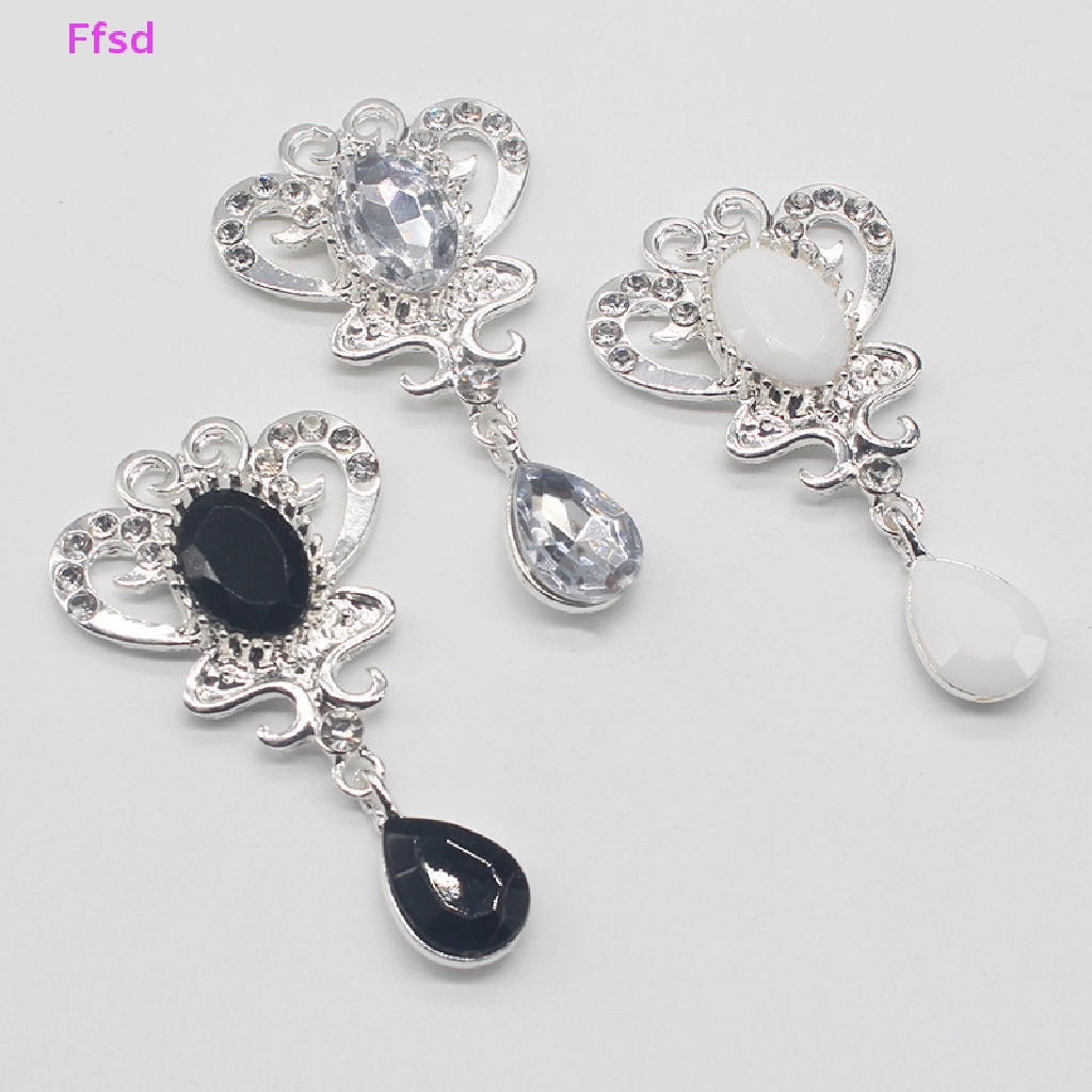 {Ffsd} Mặt Dây Chuyền acrylic Hình Bướm Màu Bạc Làm Phụ Kiện Tóc Trang Phục DIY Bán Chạy