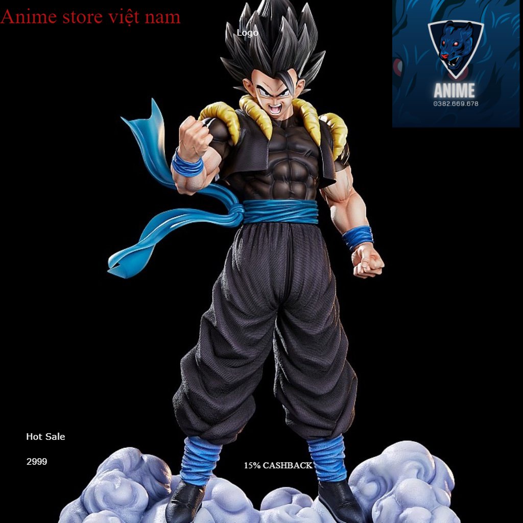 Mô hình DragonBall Gogeta Black Hiệu Ứng Tia Sét siêu to cực khủng