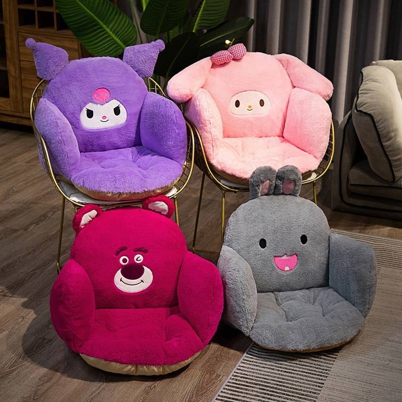 Sanrio mymelody Kuromi Lotso Đệm Bông Mềm Mại Hình Gấu Dâu Tây Đáng Yêu Giữ Ấm Trong Ký Túc Xá