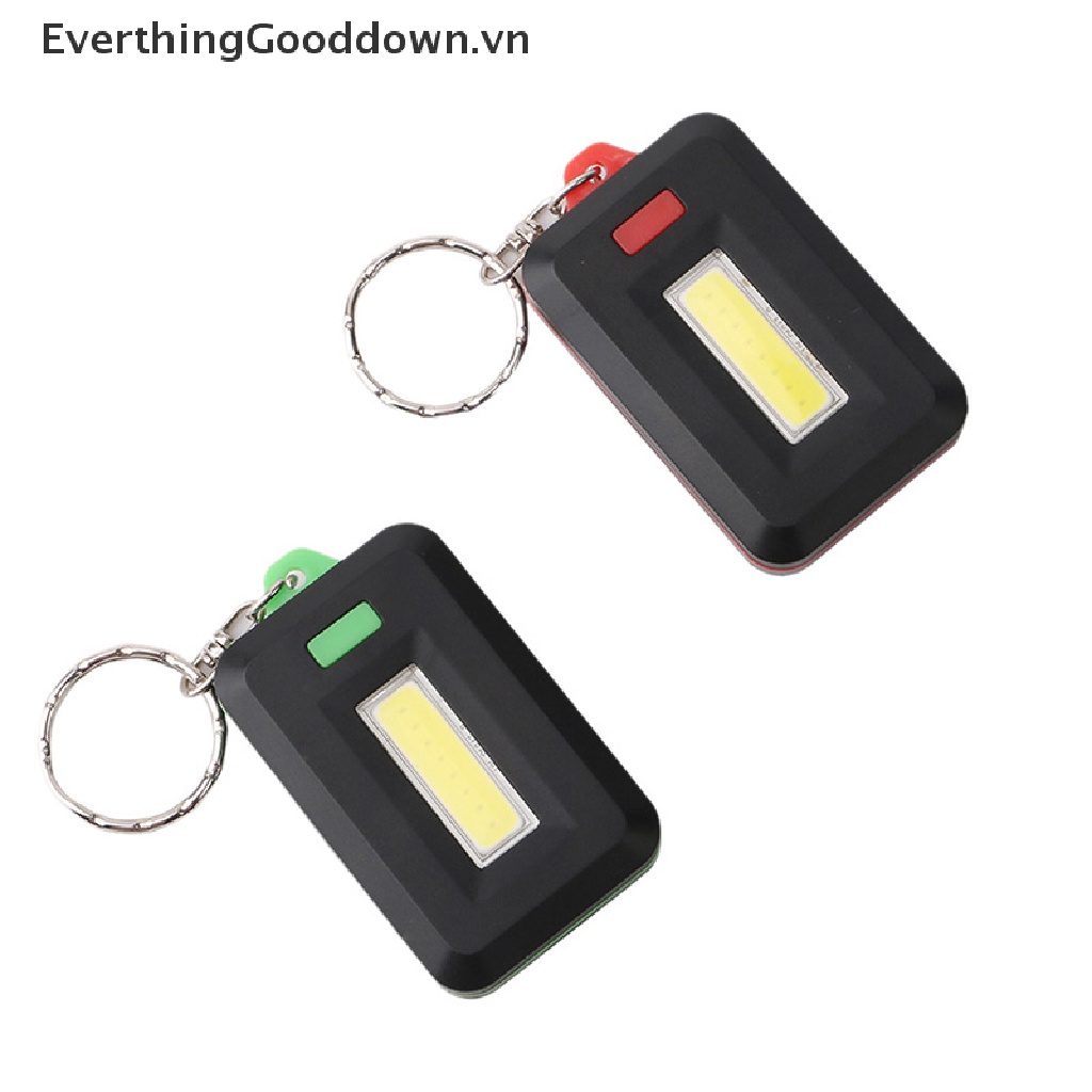 Đèn Pin LED COB Mini Chống Thấm Nước Có Móc Khóa Tiện Dụng Mang Theo Du Lịch Cắm Trại