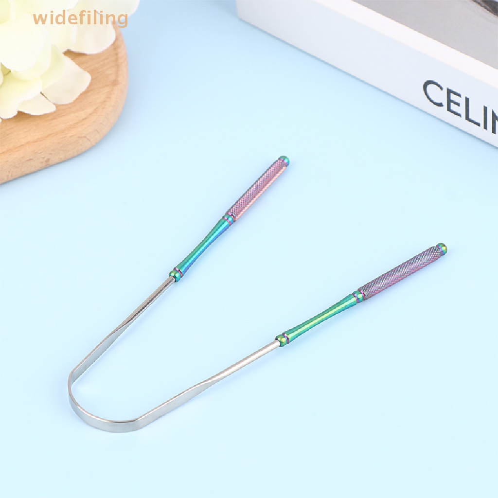 1 Dụng Cụ Nạo Lưỡi Bằng Thép Không Gỉ Làm Sạch Răng Miệng