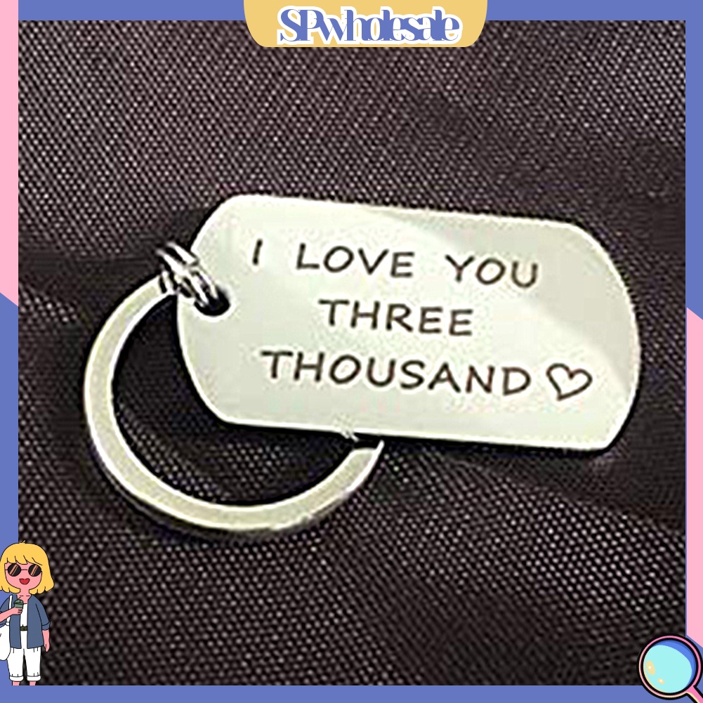 <SPwholesale> Giá Đỡ Chìa Khóa Bằng Thép Không Gỉ I Love You Three Thousand