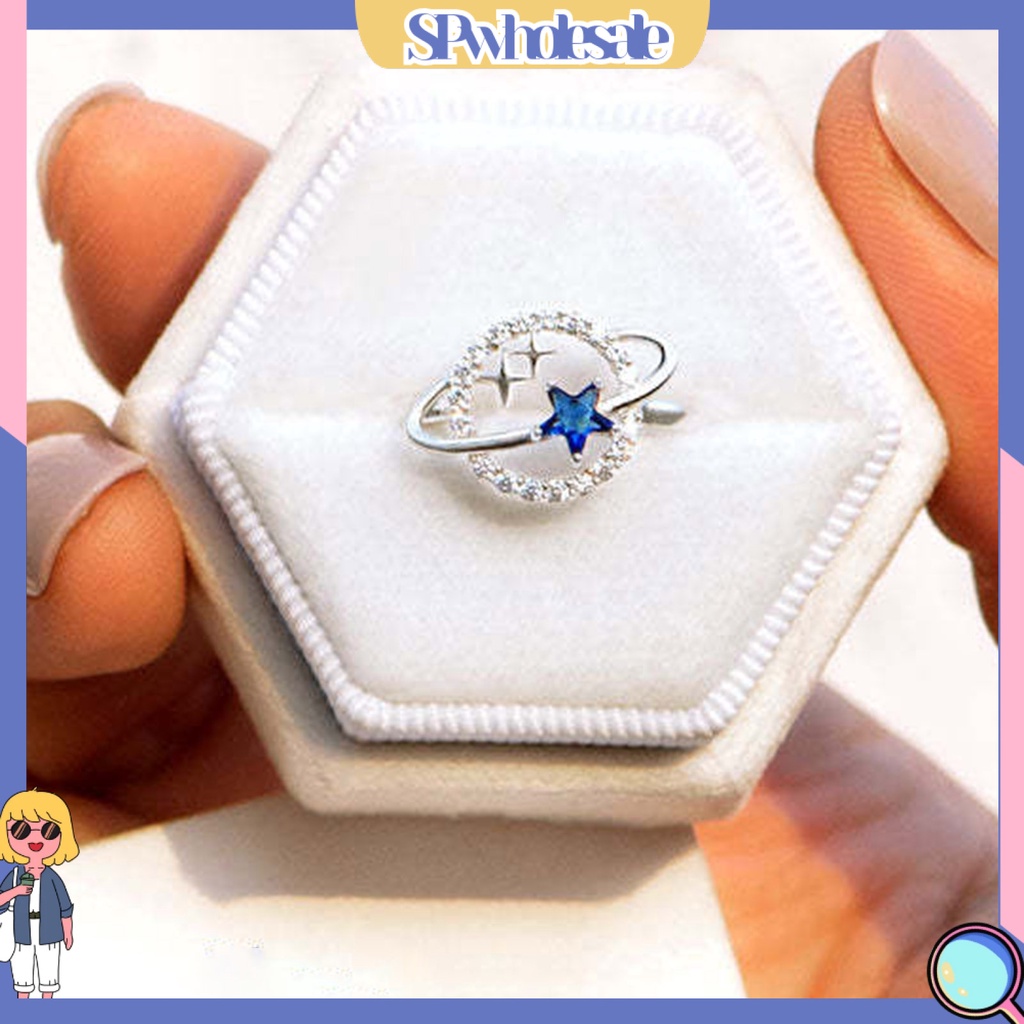 <SPwholesale> Nhẫn Cưới Mạ Điện Hình Hành Tinh Ngôi Sao Thời Trang Cho Nữ