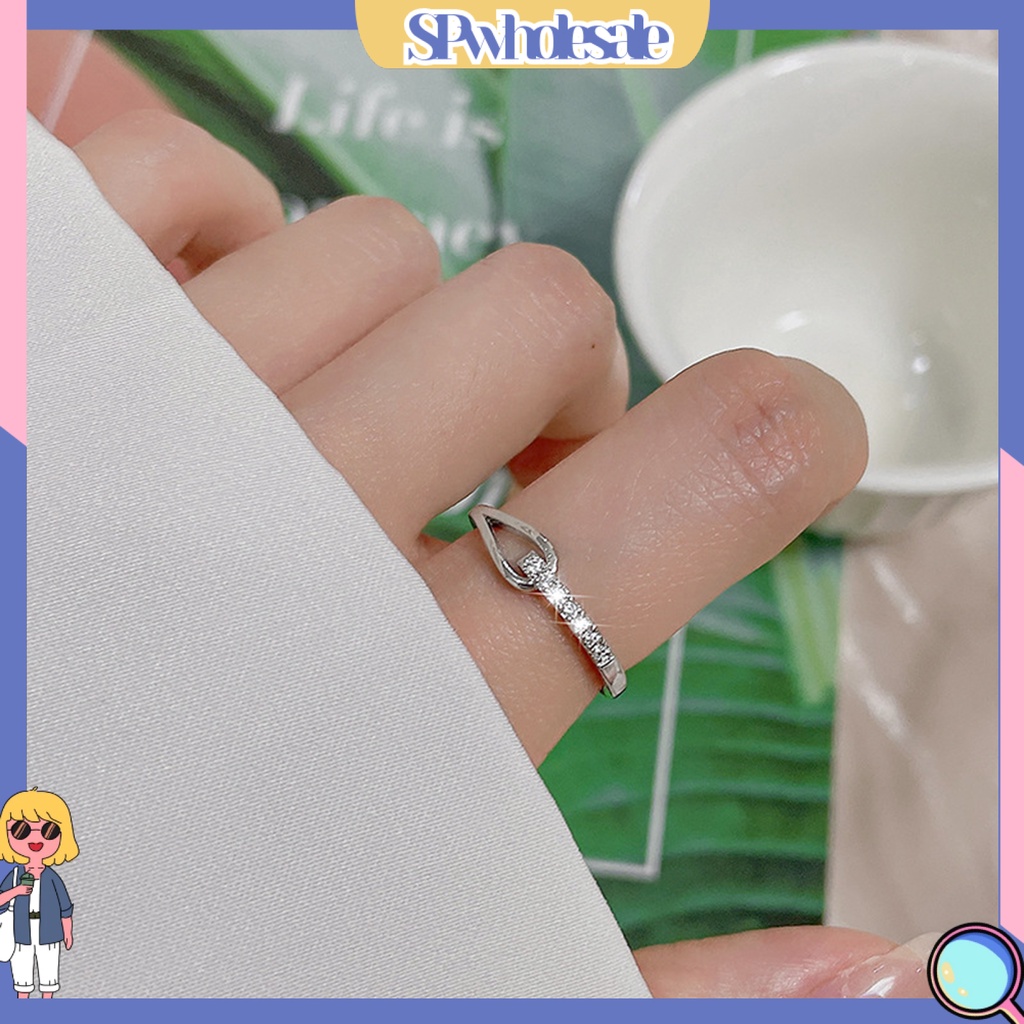 <SPwholesale> Nhẫn Đính Đá Lấp Lánh Phong Cách Nhật Hàn Cho Nữ