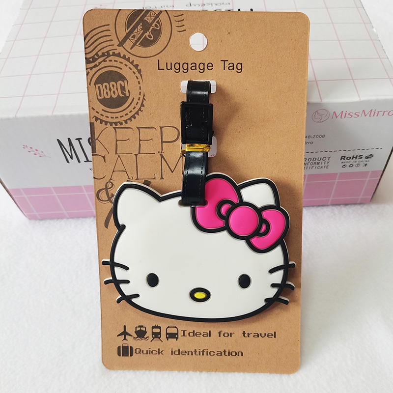 Thẻ Đánh Dấu Hành Lý Hình Hello Kitty Hoạt Hình