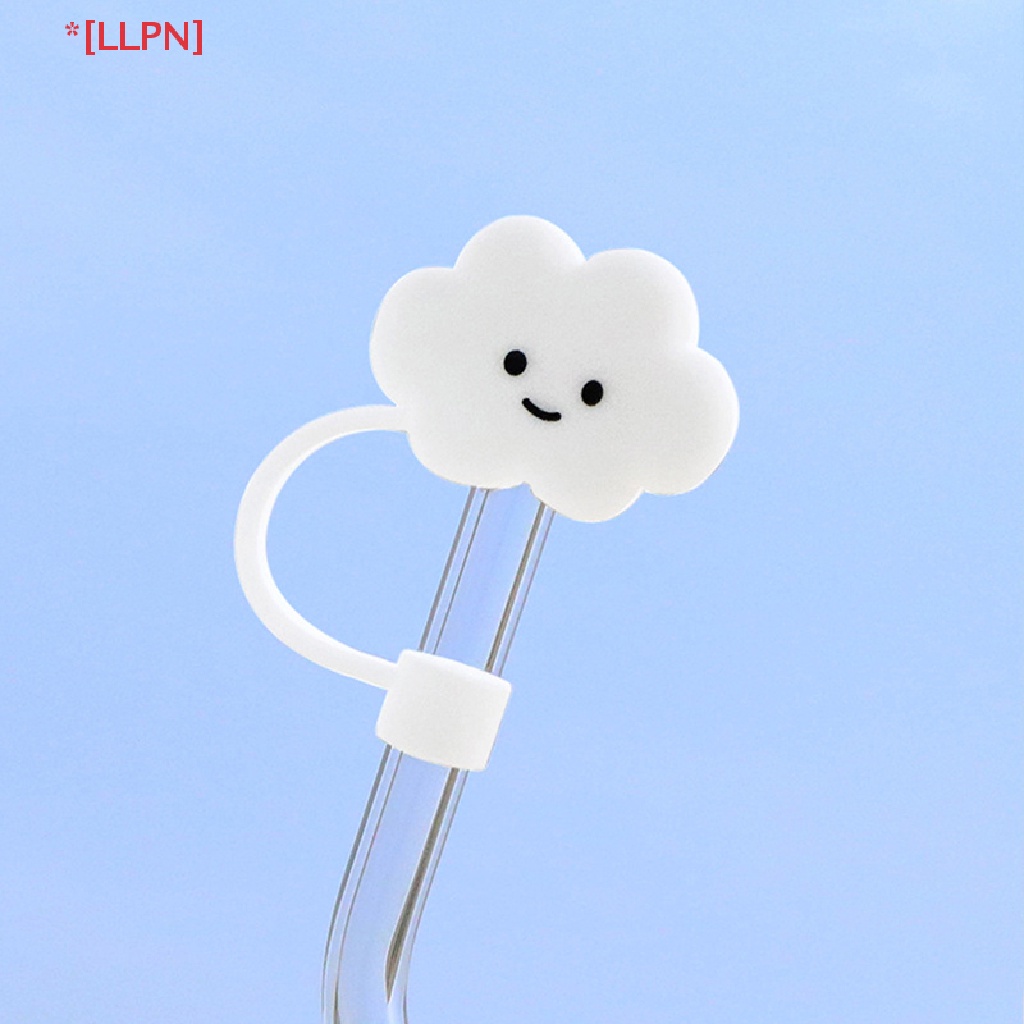 Ống Hút Silicone Tái Sử Dụng Chống Bụi Hình Đám Mây