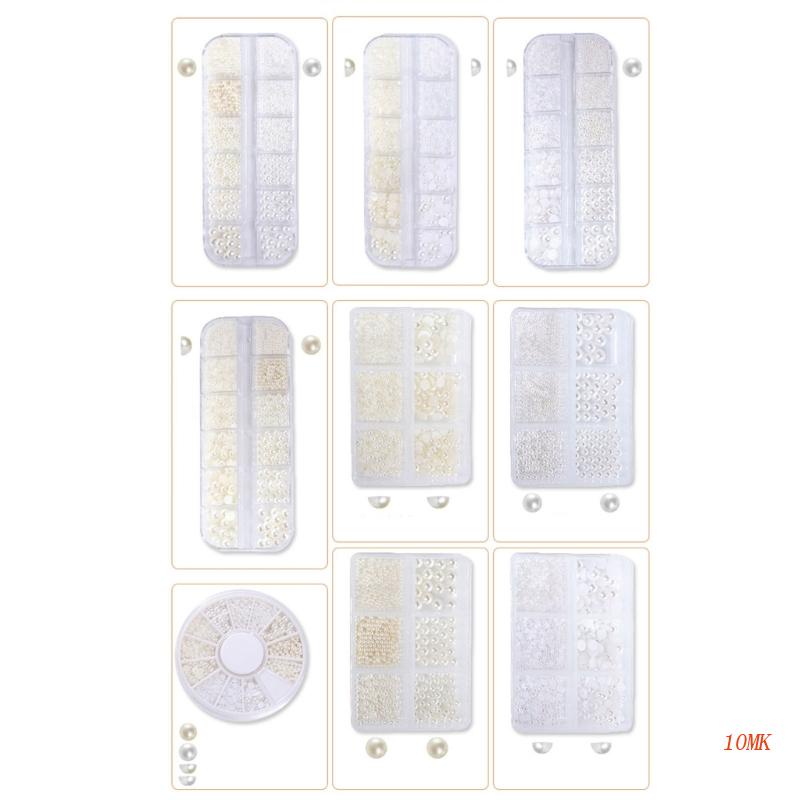 Hạt Ngọc Trai Tròn Trang Trí Móng Tay Nghệ Thuật