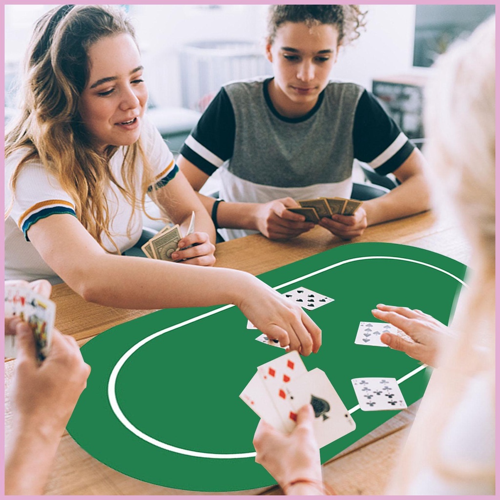 Tấm Lót Bàn Bài Poker Có Thể Gấp Gọn Kèm Hộp Đựng Tiện Dụng