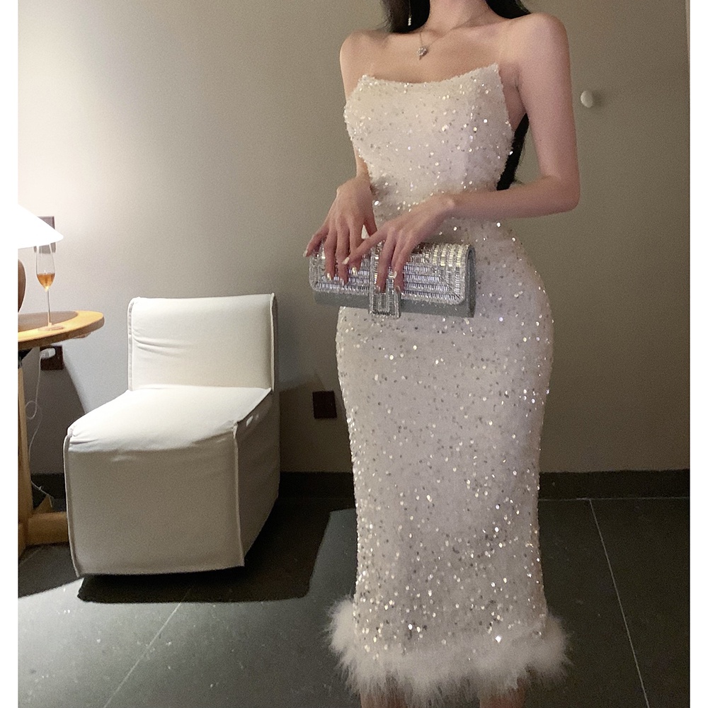 Khăn Quấn Hông Mỏng Vừa Vặn Khâu Đính Kim Sa Lấp Lánh Phong Cách Nổi Tiếng Thích Hợp Đi Tiệc Kỳ Nghỉ