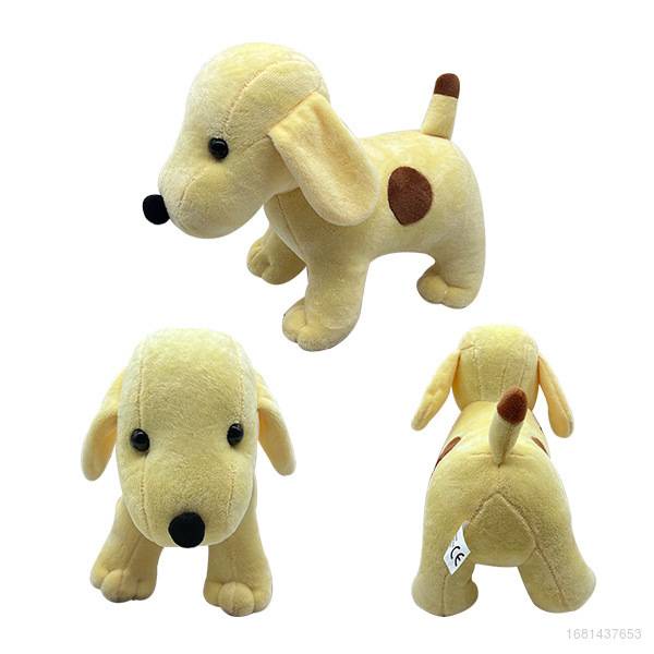 Thú Nhồi Bông Hình Chú Chó Màu Vàng Nhạt SY2 YS2 Trang Trí Nhà Cửa