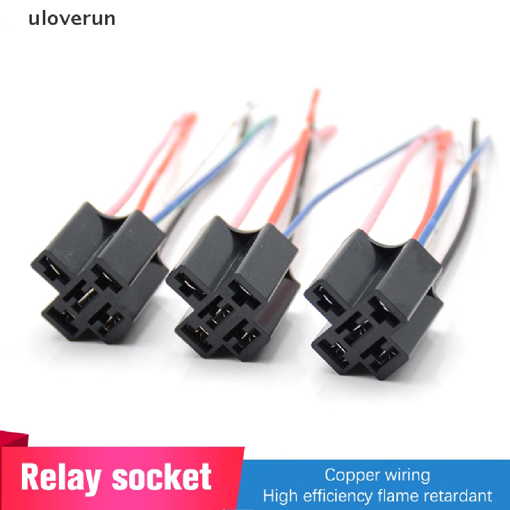 Set 5 Rơ Le Bakelite 5 Chấu Chịu Nhiệt Độ Cao Chuyên Dụng Dành Cho Ô Tô